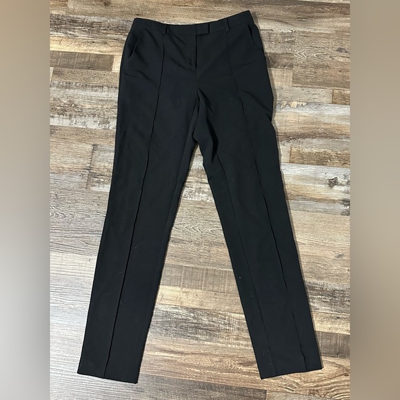 Topshop Pants - Topshop Tall 4 pants black straight cut long length dress slacks